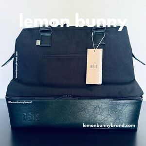 BÉIS The Mini Weekender in Black Brand New NWT